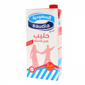 حليب طويل الأجل قليل الدسم – 12 × 1 لتر