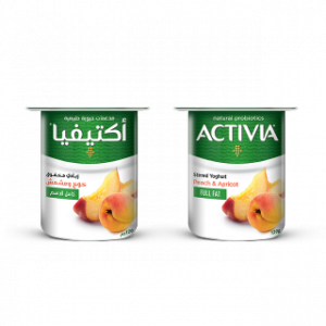 زبادي بالخوخ والمشمش – 120 غرام