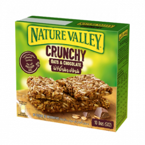 لوح مقرمش بالشوفان و الشوكولاتة – 5 × 42 غرام