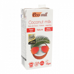 حليب جوز الهند الطبيعي العضوي بدون سكر – 1 لتر