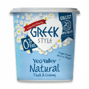 زبادي يوناني عضوي طبيعي خالي الدسم – 950 غرام