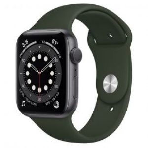 سماعة ابل الذكية Apple Watch Series 6 GPS من الالمنيوم 44 مم - أخضر