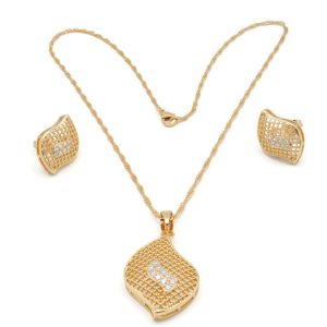طقم مجوهرات للسيدات عقد مطل...