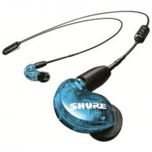 سماعات Shure SE215 اللاسلكية العازلة للصوت مع كابل بلوتوث 5.0 من شور - أزرق