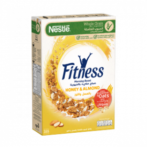 فيتنس رقائق من الحبوب الكاملة بالعسل و اللوز – 355 غرام