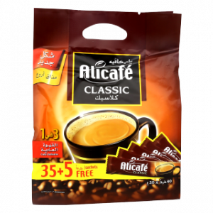 قهوة سريعة التحضير 3 في 1 كلاسيك – 35 + 5 أظرف مجاناً × 20 غرام