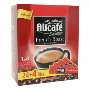 قهوة سريعة التحضير 3 في 1 تحميص فرنسي – 24 × 25 غرام