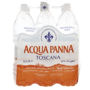 Acqua Panna Toscana Bottled Natural Mineral Water 1.5Litre