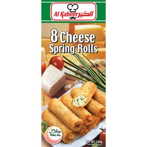 Al Kabeer 8 Cheese Spring Rolls 240g