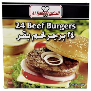 Al Kabeer Beef Burgers 24 Pcs 1200g