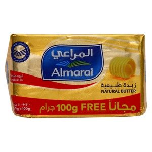 Almarai Natural Butter Unsalted 400g + 100g