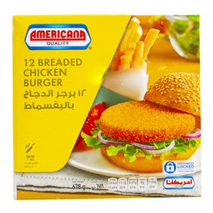 Americana Breaded Chicken Burger 678g