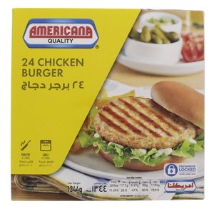 Americana Chicken Burger 24 Pcs 1344g