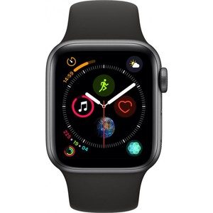 Apple Watch Series 4 - GPS 40mm Space Grey Aluminium Case with Black Sport Band