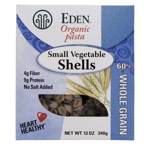 Eden Organic Pasta Small Vegetable Shells 340g