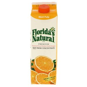 Floridas Natural Pure Orange Juice Most Pulp 900ml