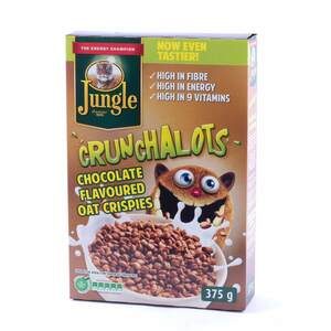 Jungle Crunchalots Chocolate Flavoured Oat Crispies 375g