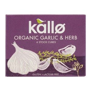 Kallo Organic Garlic & Herb 6 Stock Cube 66g