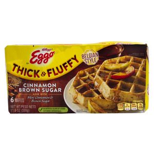 Kellogg's Eggo Thick And Fluffy Cinnamon Brown Sugar Waffles 330g