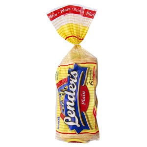 Lender's Plain Pre Sliced Bagels 340g