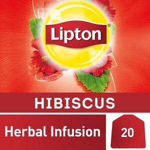 Lipton Herbal Infusion Tea Hibiscus 20 Teabags