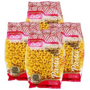 Lulu Corneto Rigate Small Pasta 4 x 400g