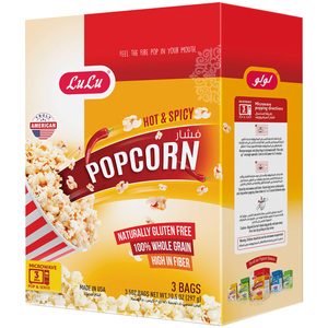 Lulu Microwavable Pop Corn Hot & Spicy 297g
