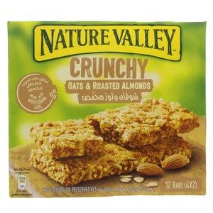 Nature Valley Crunchy Granola Bar Oats & Roasted Almonds 6 x 42g
