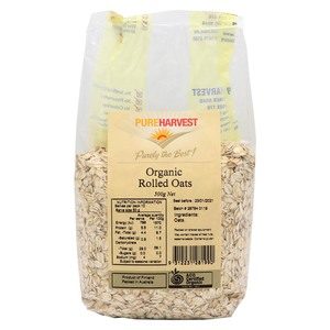 Pure Harvest Organic Rolled Oats 500g