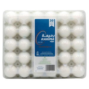 Rahima White Eggs in Plastick Pack 30pcs