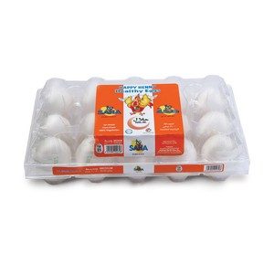 Saha Eggs Medium White/ Brown 15pcs