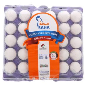 Saha White Eggs Large 30pcs