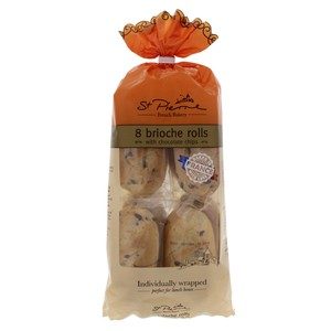 St Pierre Brioche Rolls With Chocolate Chips 8pcs