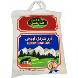ارز جرين فارمز كرنل ابيض 10كيلو