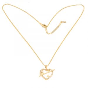 اف سي بيوتي قلادة مطلية بال...