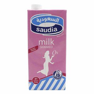 السعودية حليب خالي الدسم 1 لتر