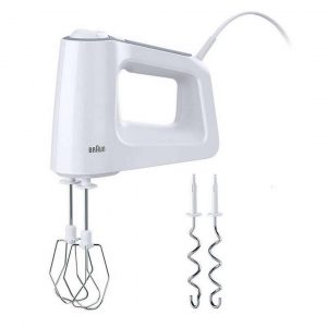 براون ,خلاط يدوي, 500 وات لتحضير الطعام, أبيض, BRHM3100wh