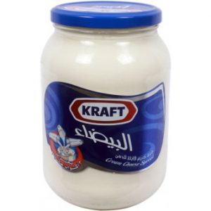 جبن كرافت بيضاء كاسات 910جرام