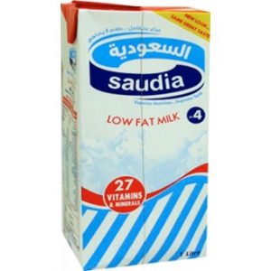 حليب السعودية قليل الدسم 1لتر