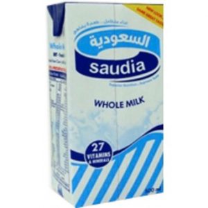 حليب السعودية كامل الدسم 1لتر