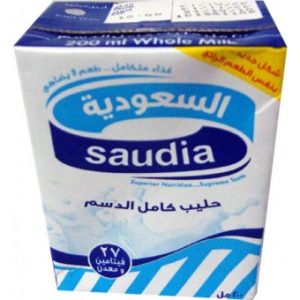 حليب السعودية كامل الدسم 200مل