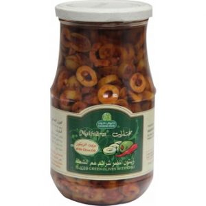 زيتون حلواني اخضر ش بالشطة650ج