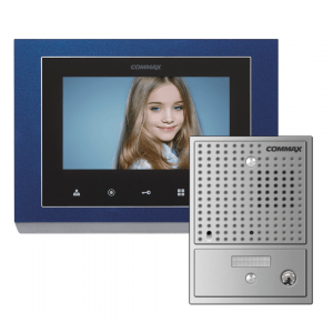 طقم إنتركم فيديو شاشة ملونة 7 بوصة مع كاميرا خارجية مخفية