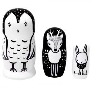 طقم دمى التكديس 3 قطع من مع...