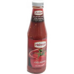 كاتشب طماطم هيرمان زجاج 340جرام
