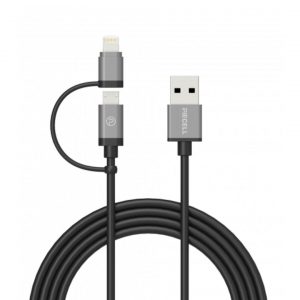 كيبل بايسل ايفون 1.50م 2 فى 1, اسود ,CA-MTL15B