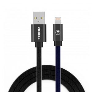 كيبل بايسل ايفون 1.50م مقاوم للقطع, اسود/ازرق ,CA-LTF15N