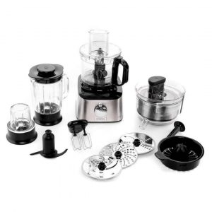 كينوود محضر طعام برو كومباكت، 800 واط، وعاء 2.1 لتر، فضي , OWFDM307SS