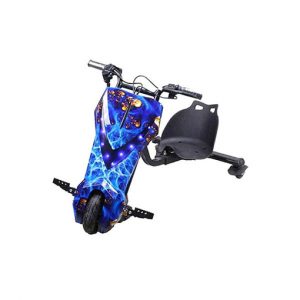 صورة ليمودو سكوتر درفت كهربائي بثلاث عجلات - ذهبي/أزرق