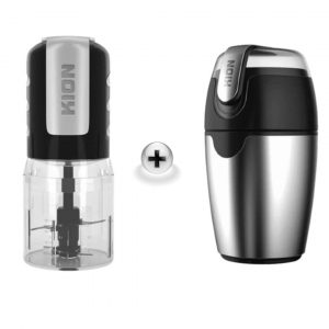 مطحنة قهوة كيون, 200 واط مع فرامة طعام كيون , 500 واط